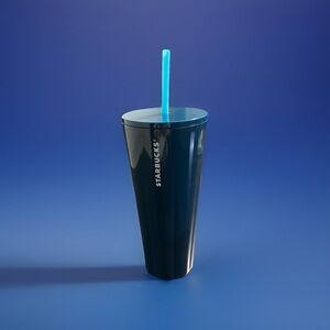 Starbucks Blue Two-Toned Stainless Steel Venti 24oz Cold Cup Tumbler